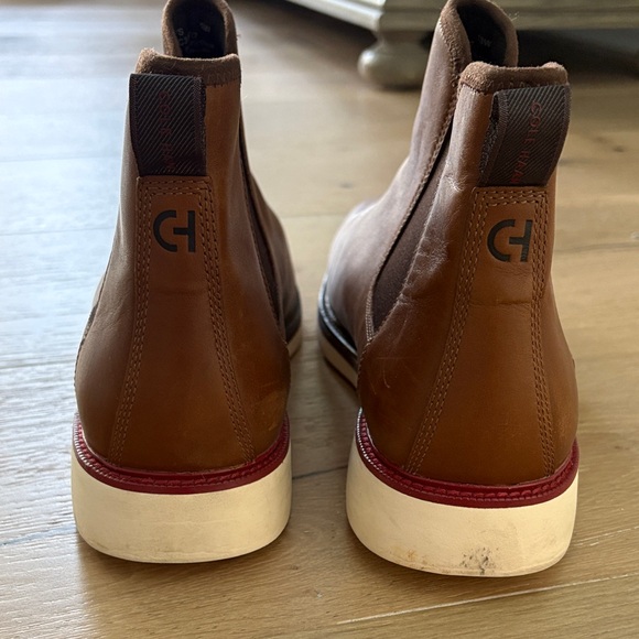 Cole Haan Brown slip on leather Boots 13W - Picture 4 of 9